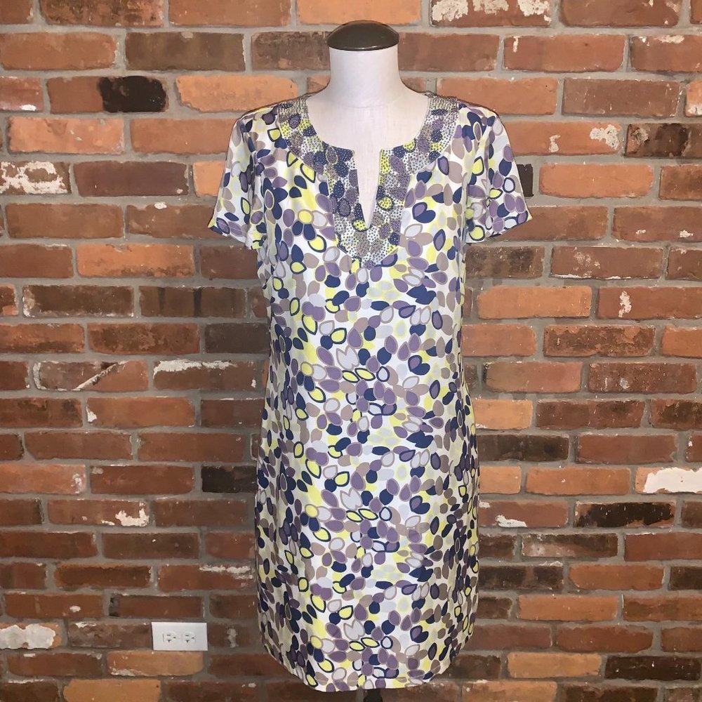 Boden Silk Blend Embellished SS Dress Size 6